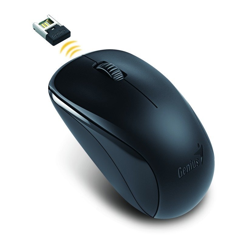 Genius Myš NX-7000, 2.4 [GHz], bezdrátová, černá, 1200dpi,