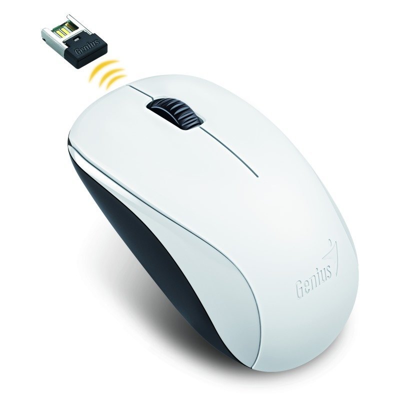 Genius Myš NX-7000, 2.4 [GHz], bezdrátová, bílá, 1200dpi,