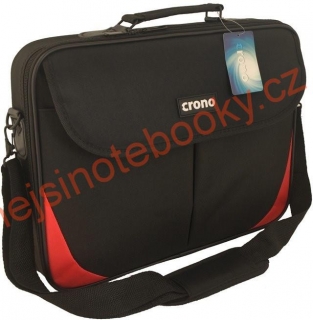 Crono Trend - brašna na notebook 15.6", černá + červená